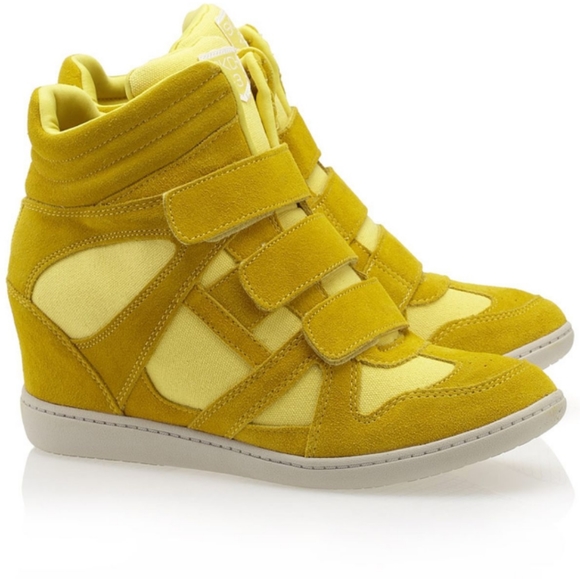 skechers high top wedge sneakers